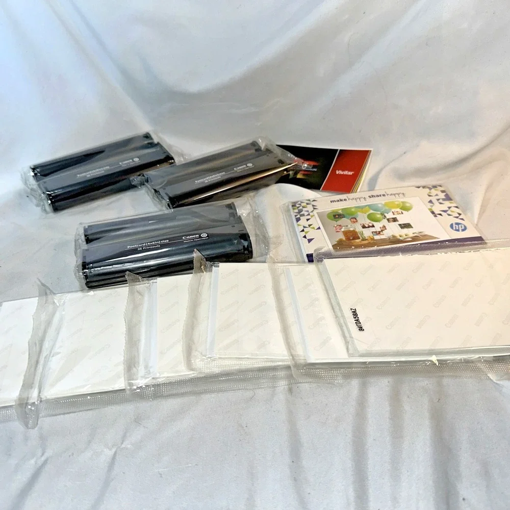 Set Of 3 Canon Color Ink Cassette for 36 Sheets & 6 Packs Photo Paper 4